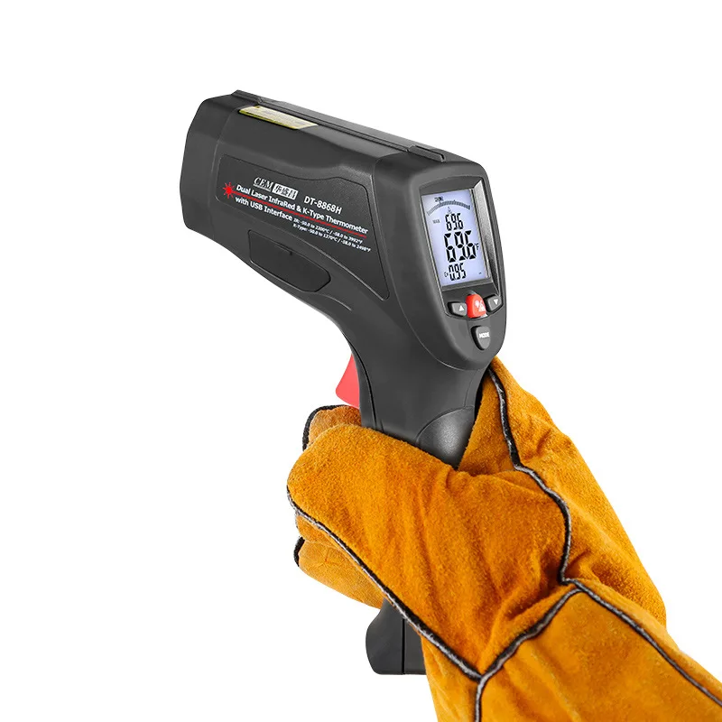 Industrial Laser Brands - Premium DT-8868H Professional Infrared Thermometer CEM