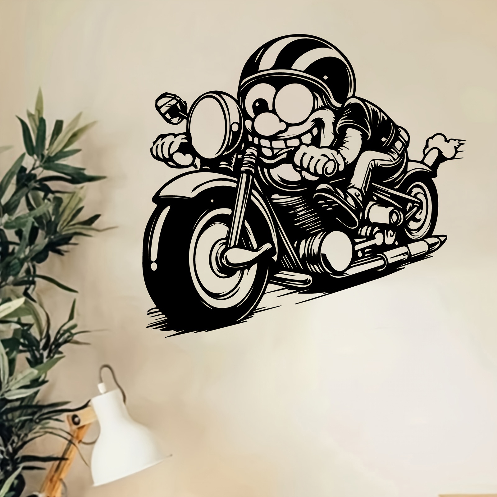 Industrial Laser Brands - Brand 2D Flat Motorcyclist Rider Metal