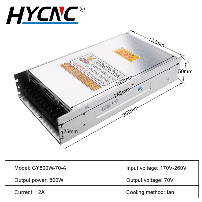 GY800W-70-A Motor Drive 70V 80 - Industrial Laser Engraver ulasan dan harga