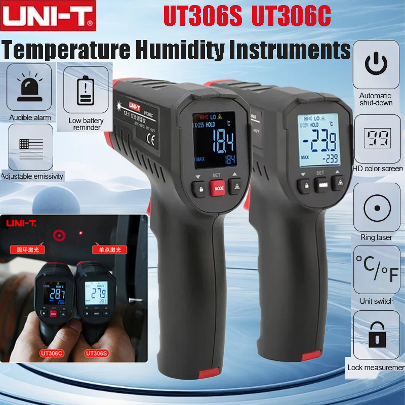 UNI-T UT306S UT306C Digital Th - Industrial Laser Sensor ulasan dan harga