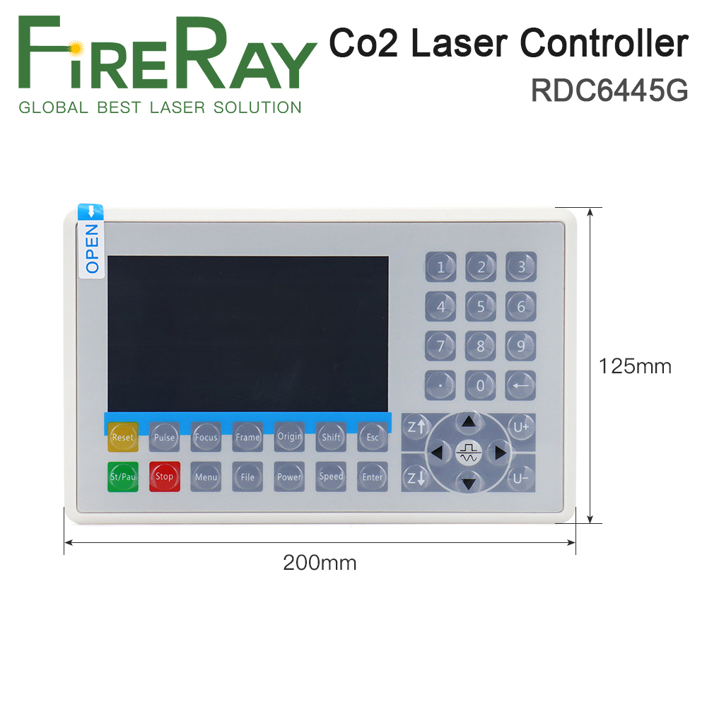FireRay Ruida RDC6445 RDC6442  - Co2 Laser Engraving Machine ulasan dan harga