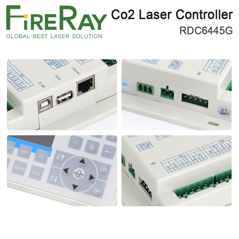 FireRay Ruida RDC6445 RDC6442  - Co2 Laser Engraving Machine ulasan dan harga