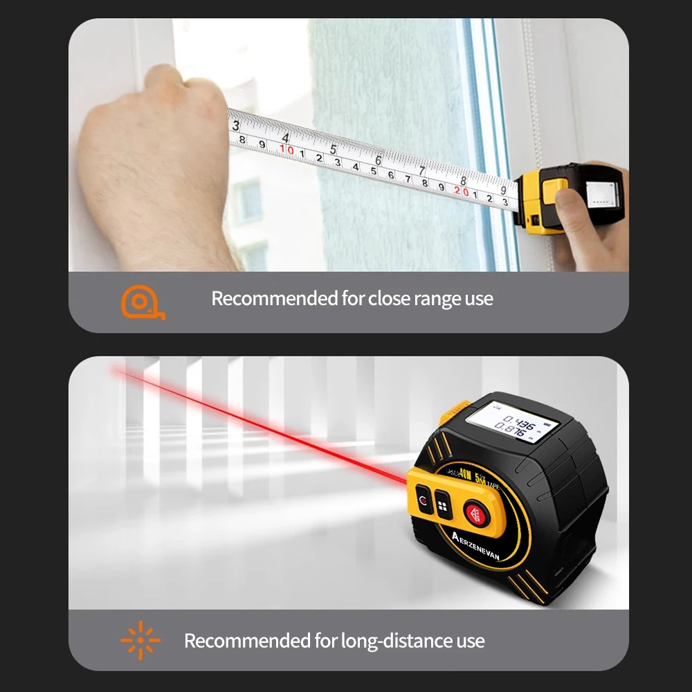 80m Laser Tape Measure Tape Me - Industrial Laser Sensor ulasan dan harga