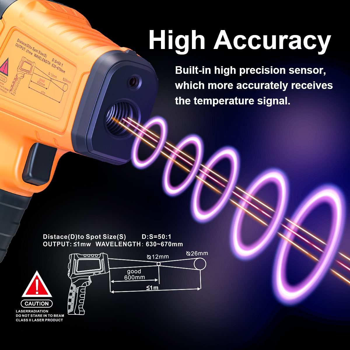 DT1000 DT1600 Infrared Thermom - Industrial Laser Blaster ulasan dan harga