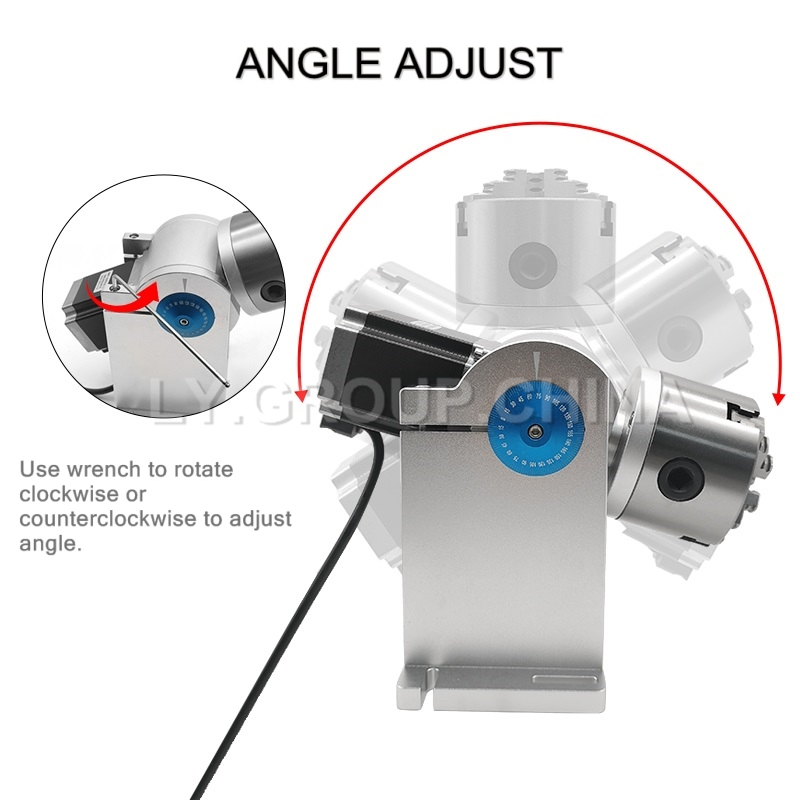 80mm Chuck D80 3 Claws Rotary  - Rotary Axis Laser Engraver ulasan dan harga