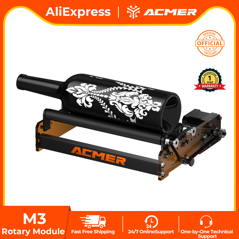 ACMER M3 Laser Rotary Roller 3 - Rotary Axis Laser Engraver ulasan dan harga