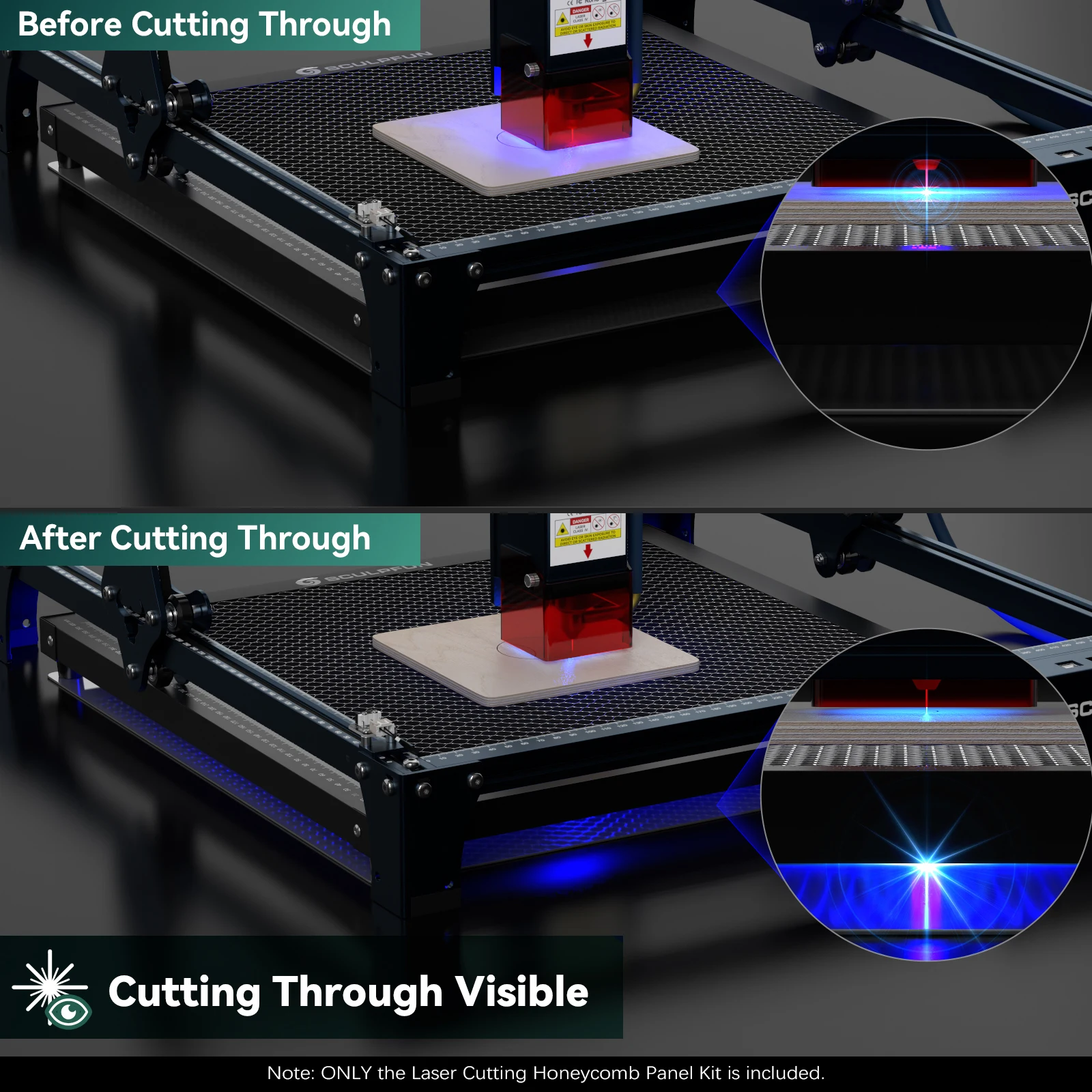 SCULPFUN 600x600mm Honeycomb P - Co2 Laser Engraving Machine ulasan dan harga