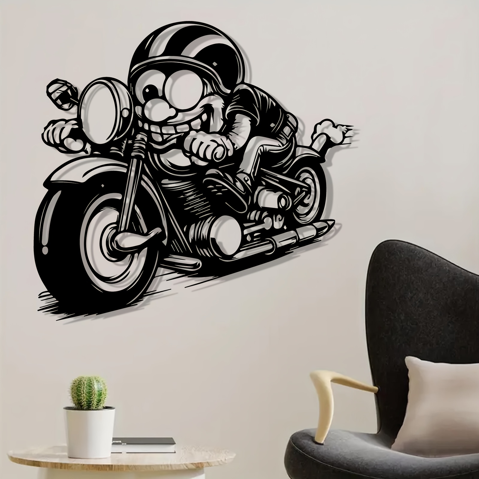 Brand 2D Flat Motorcyclist Rid - Industrial Laser Brands ulasan dan harga