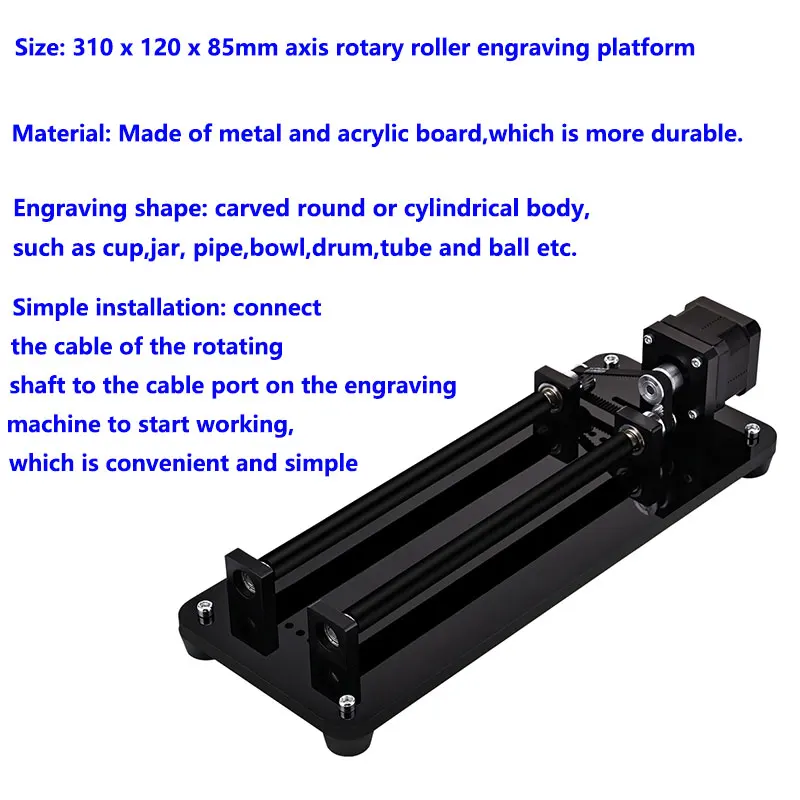 CNC Rotary Roller Y-axis Rotar - Rotary Axis Laser Engraver ulasan dan harga
