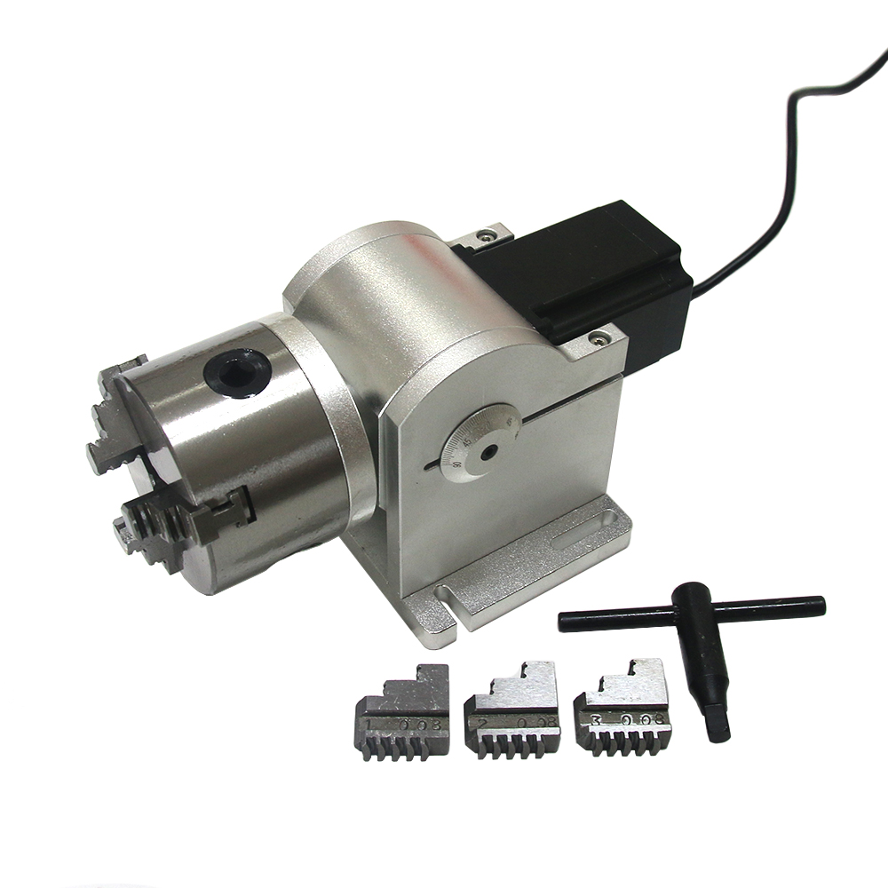 3 Claws Rotary Axis 80mm Chuck - Rotary Axis Laser Engraver ulasan dan harga
