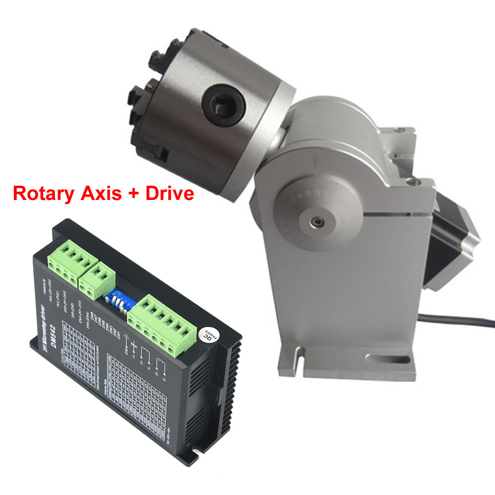 3 Claws Rotary Axis 80mm Chuck - Rotary Axis Laser Engraver ulasan dan harga